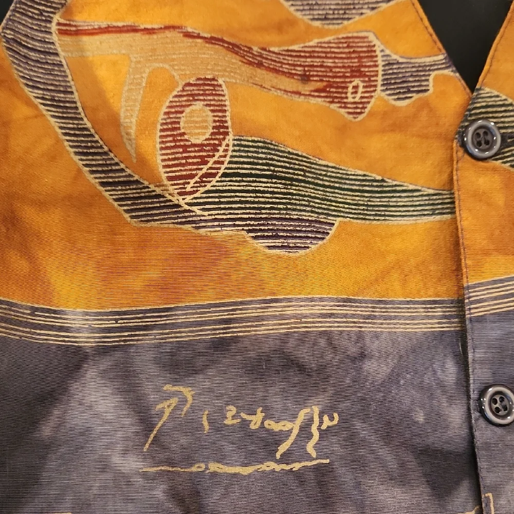 Colorful Abstract Patterned Vest - Picture 2 of 11